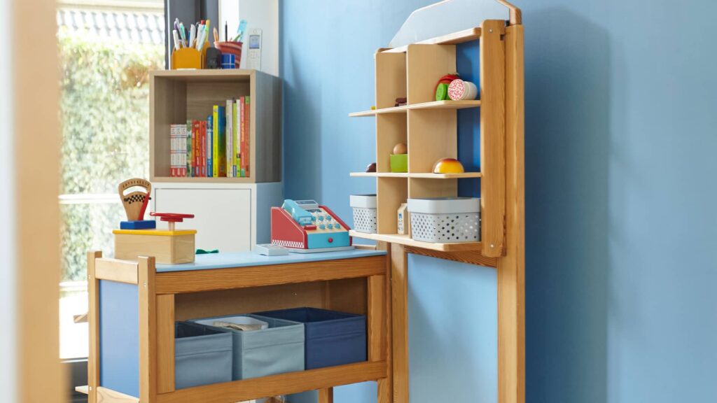 Ein Kaufmannsladen zum Spielsituationen